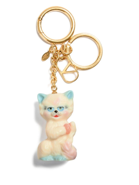 Valentino Garavani Valentino Garavani Le Chat De La Maison Nylon Keychain Bag Charm