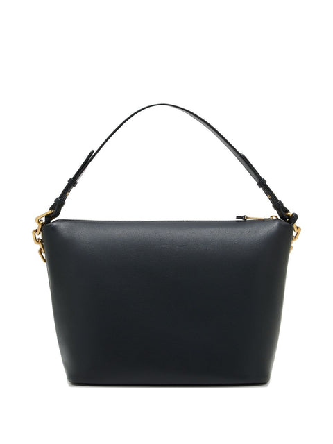 Emporio Armani Emporio Armani Medium leather hobo bag with chain