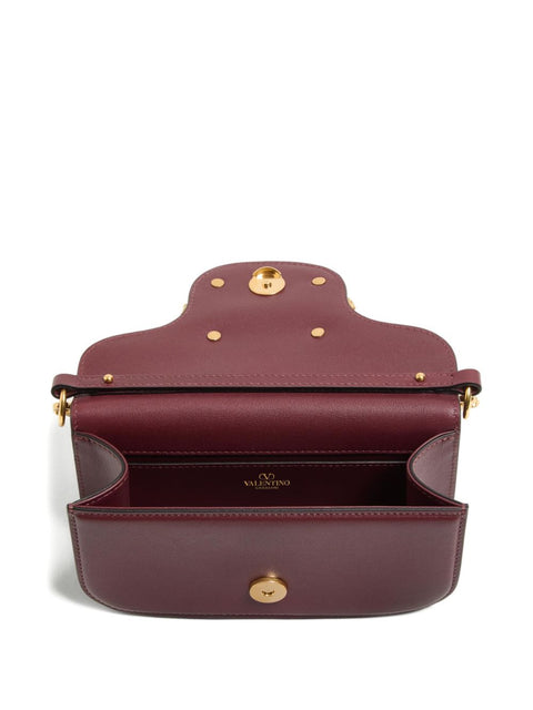 Valentino Garavani Valentino Garavani Locò Small Shoulder Bag In Calfskin With Jewel Logo