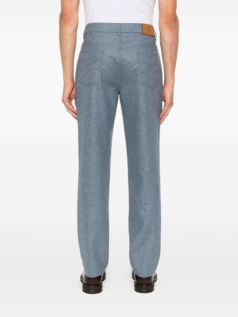 Brunello Cucinelli Brunello Cucinelli Trousers Clear Blue