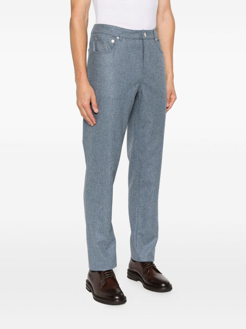 Brunello Cucinelli Brunello Cucinelli Trousers Clear Blue