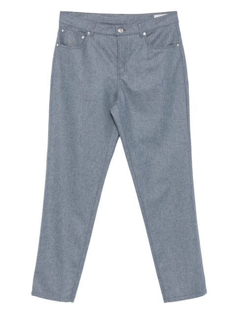 Brunello Cucinelli Brunello Cucinelli Trousers Clear Blue