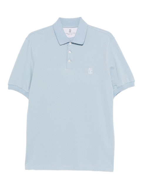 Brunello Cucinelli Brunello Cucinelli T-shirts and Polos Clear Blue