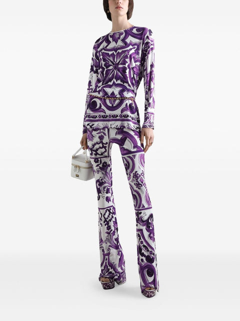 Dolce & Gabbana Dolce & Gabbana Trousers Purple