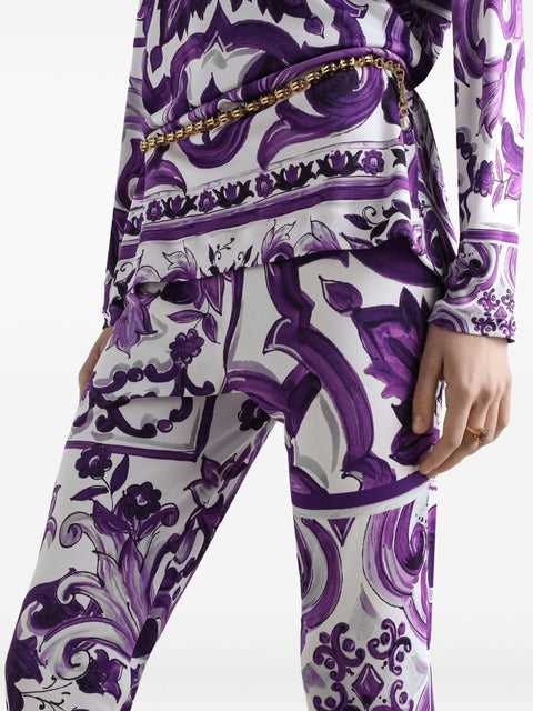 Dolce & Gabbana Dolce & Gabbana Trousers Purple