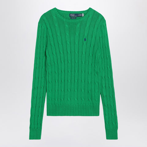 Polo Ralph Lauren Polo Ralph Lauren Green cotton cable-knit jumper