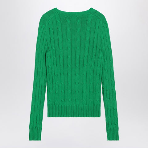 Polo Ralph Lauren Polo Ralph Lauren Green cotton cable-knit jumper