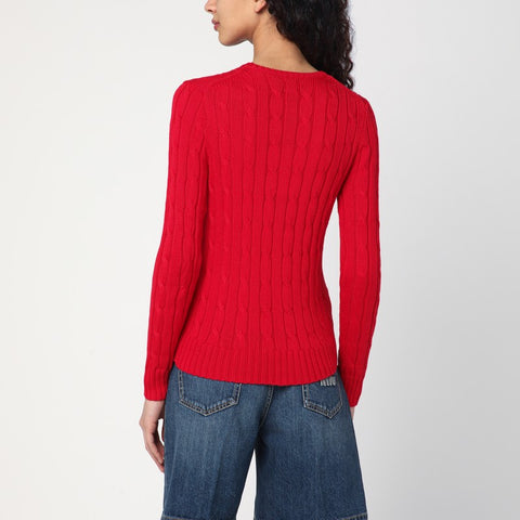 Polo Ralph Lauren Polo Ralph Lauren Red cotton cable-knit jumper