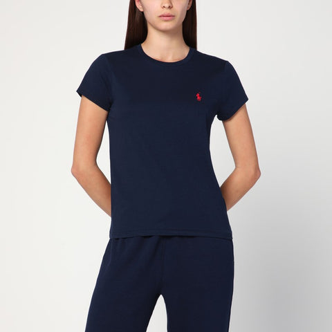 Polo Ralph Lauren Polo Ralph Lauren Navy blue cotton T-shirt with logo