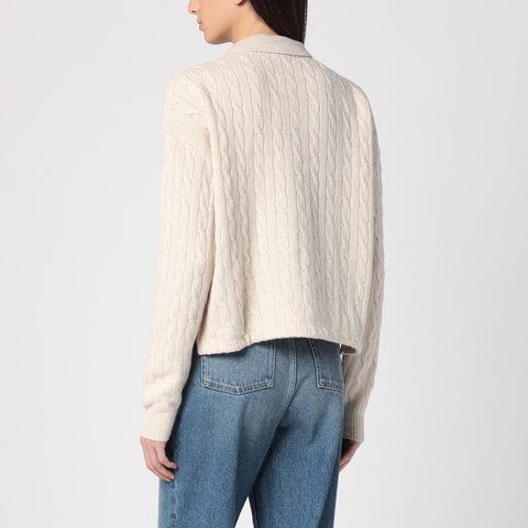 Polo Ralph Lauren Polo Ralph Lauren Wool and cashmere cable-knit polo shirt