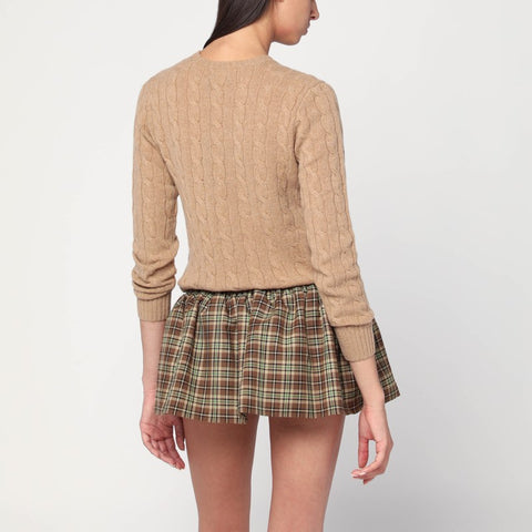 Polo Ralph Lauren Polo Ralph Lauren Beige cable-knit sweater in wool and cashmere