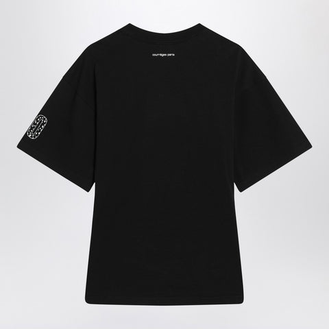 Courreges Courreges Courrèges black T-shirt with logo
