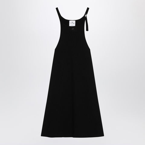 Courreges Courreges Courrèges Black ribbed mini dress