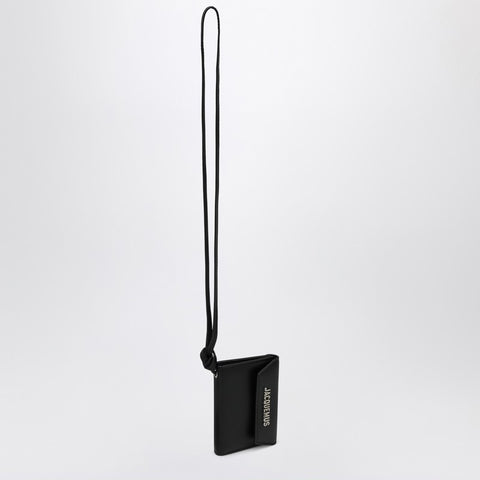 Jacquemus JACQUEMUS Black leather credit card holder Le Porte