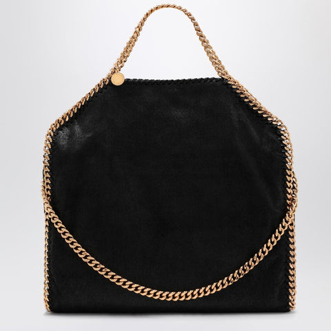Stella McCartney Stella McCartney Black/gold Falabella Fold Over bag