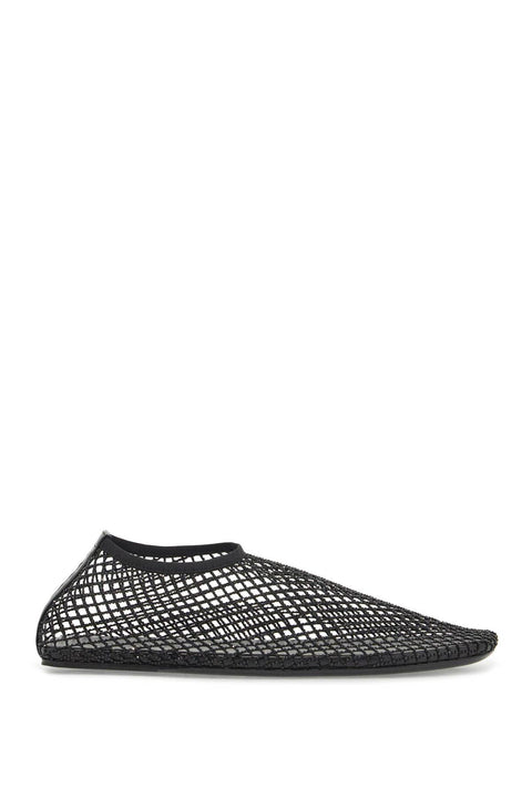 Christopher Esber Christopher Esber mesh ballerina flats with micro crystals