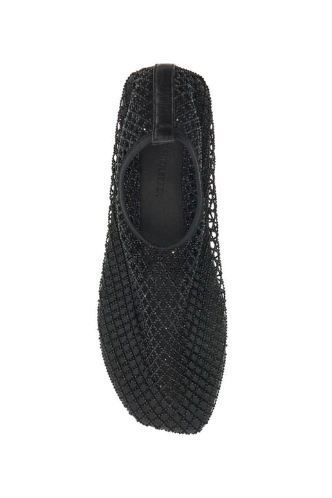 Christopher Esber Christopher Esber mesh ballerina flats with micro crystals