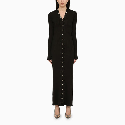 The Attico The Attico Black viscose long cardigan