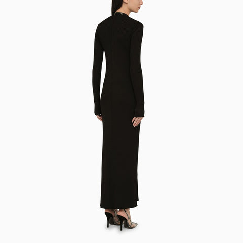 The Attico The Attico Black viscose long cardigan