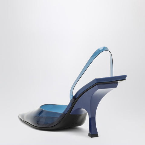 The Attico The Attico Electric blue PVC slingback