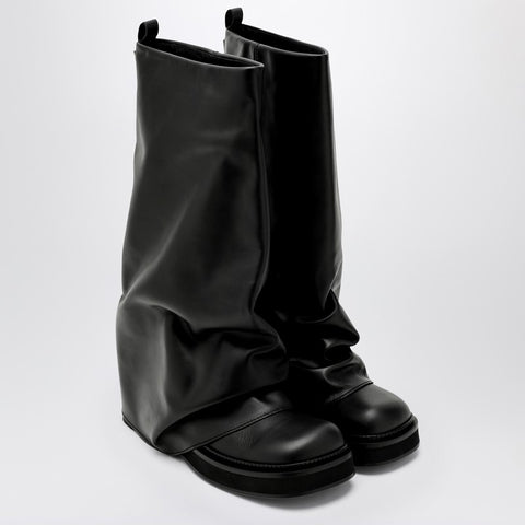 The Attico The Attico Combat Robin black leather boot