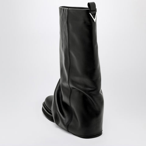 The Attico The Attico Combat Robin black leather boot