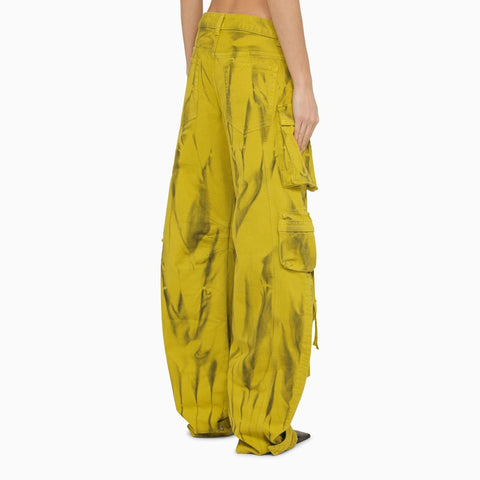 The Attico The Attico Fern cargo trousers hazelnut/eden green