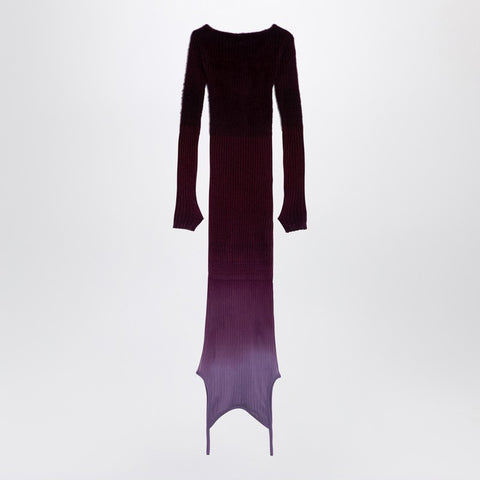 The Attico The Attico Purple/burgundy convertible dress in nylon blend