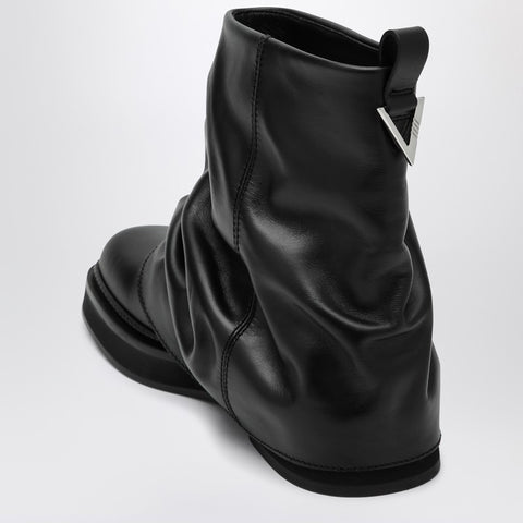 The Attico The Attico Combat Mini Robin black leather boot