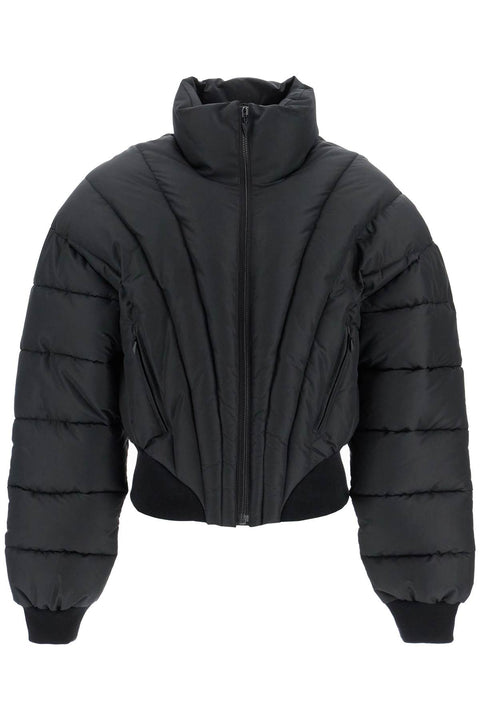 Mugler Mugler cropped bomber jacket