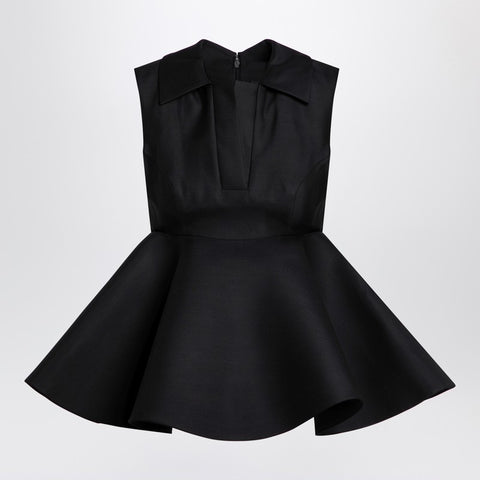 Jacquemus JACQUEMUS Black wool and silk Spalla Top