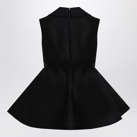 Jacquemus JACQUEMUS Black wool and silk Spalla Top