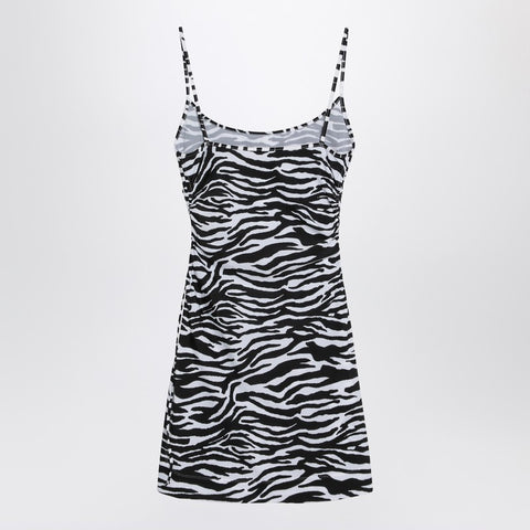 The Attico The Attico Zebra beach cover-up in stretch fabric