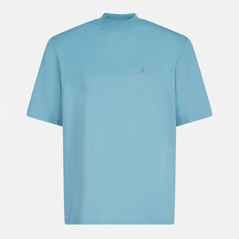 The Attico The Attico Light blue cotton T-shirt