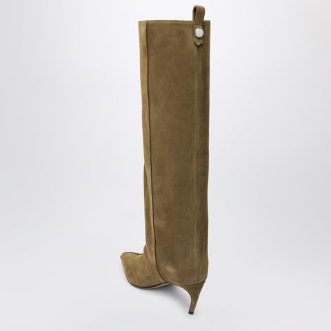 The Attico The Attico Lea Military Green high boot