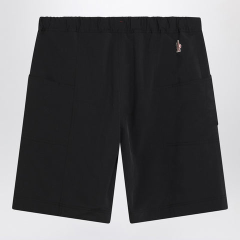 Moncler Grenoble Moncler Grenoble Black Bermuda shorts with logo