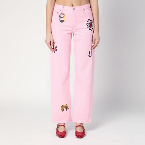 Marc Jacobs Marc Jacobs Pink jeans with prints