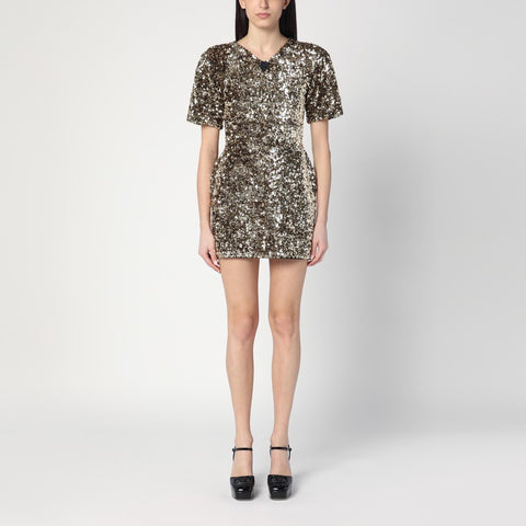 Marc Jacobs Marc Jacobs Gold mini dress with sequins