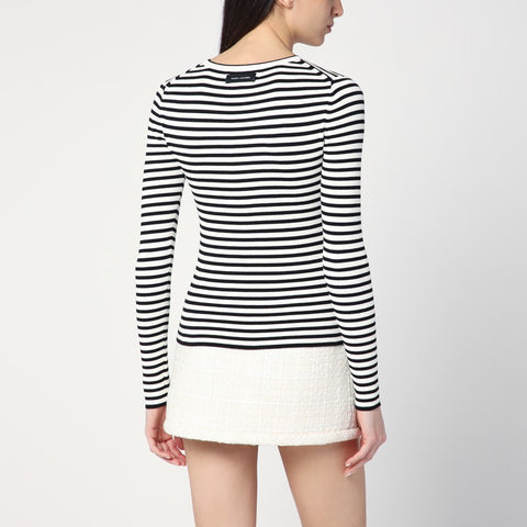 Marc Jacobs Marc Jacobs Black/white striped ribbed sweater