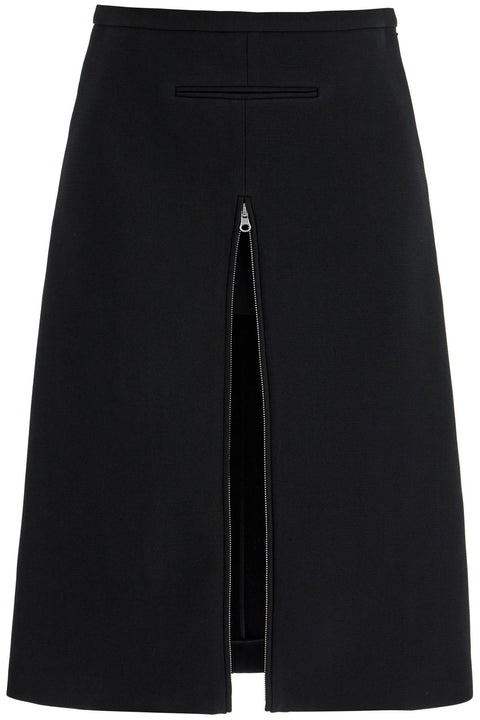 Courreges Courreges midi twill skirt with zipper