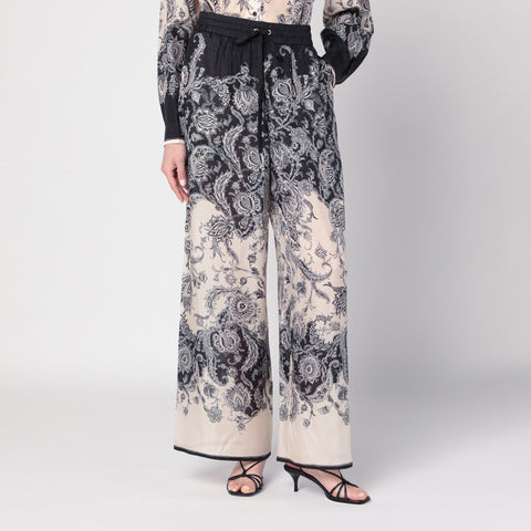 Zimmermann ZIMMERMANN Cream Rhiannon trousers with fantasy print