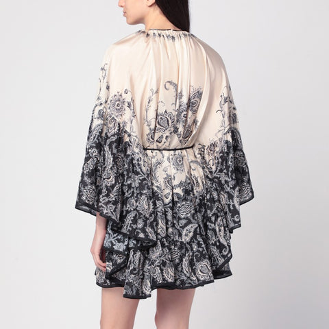 Zimmermann ZIMMERMANN Cream Rhiannon mini dress with fantasy print