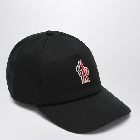 Moncler Grenoble Moncler Grenoble Black Cap with visor and logo patch