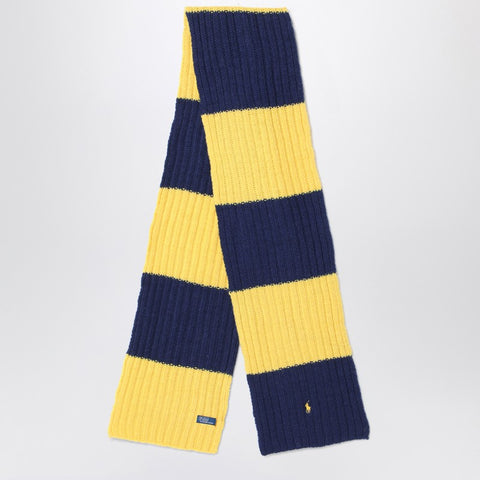 Polo Ralph Lauren Polo Ralph Lauren Blue/yellow striped wool scarf