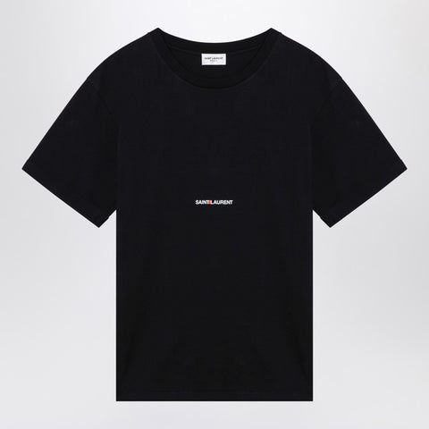 Saint Laurent Saint Laurent Black logo-print crew-neck t-shirt