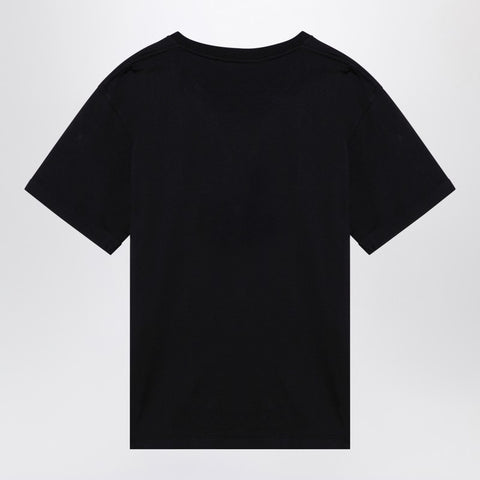 Saint Laurent Saint Laurent Black logo-print crew-neck t-shirt