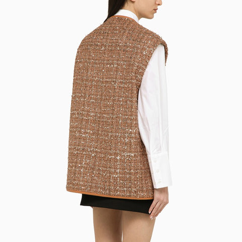 Valentino Valentino V Gold waistcoat brown
