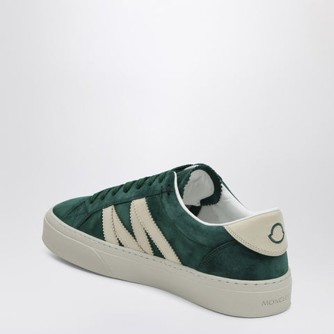 Moncler Moncler Green suede leather Monaco2 trainer
