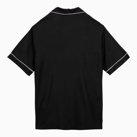 Valentino Valentino Black silk bowling shirt
