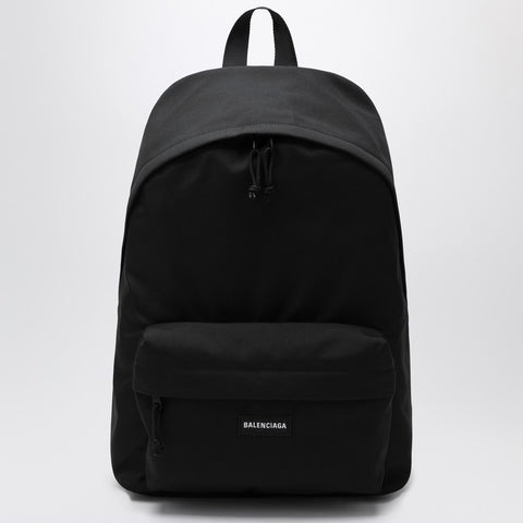 Balenciaga Balenciaga Black Explorer backpack with logo patch